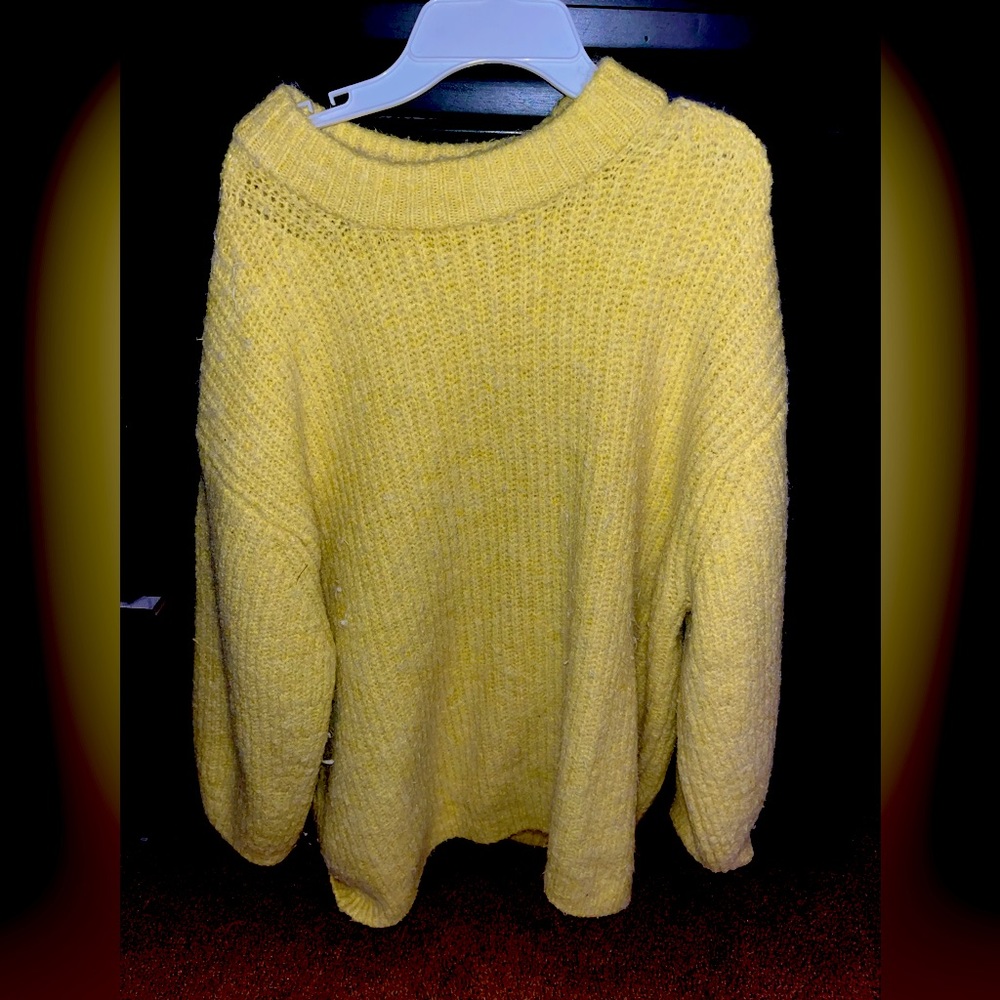 Oversized knit sweater